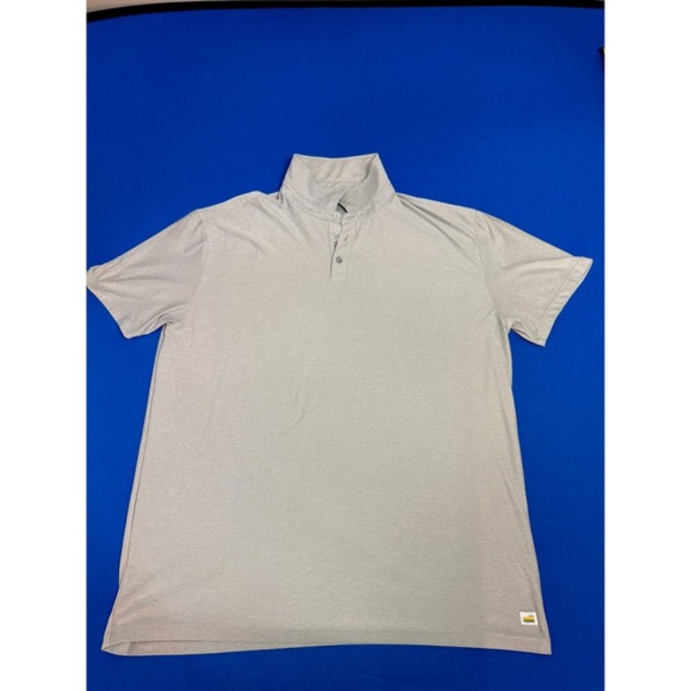 Vuori Performance Polo XXL V188 Light Gray Stretch Moisture Wicking Golf Shirt